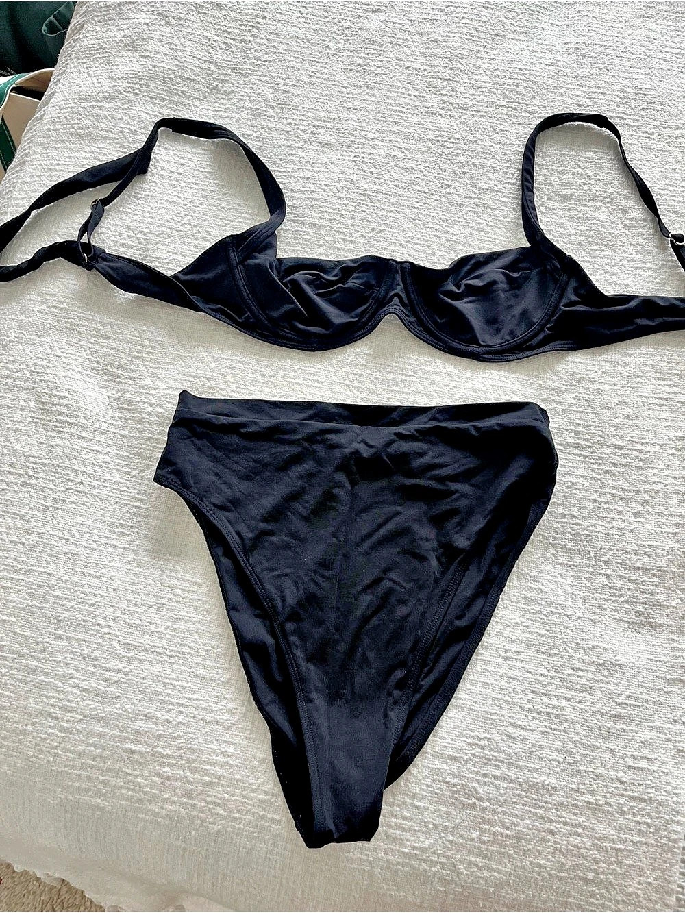 Monday Swimwear Black Bikini Set Like New